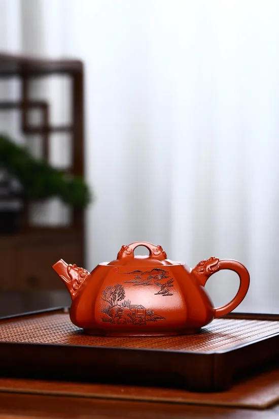 Longyu Shipiao Yixing Teapot | Handcrafted by Sun Meiya | Zisha Clay Art 8