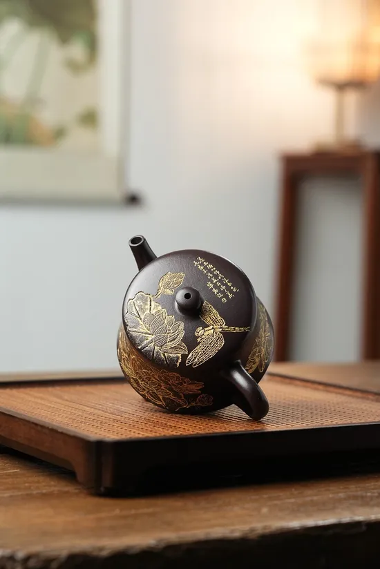 Premium Yixing Zisha Clay Teapot | Handcrafted Rare Violet Clay Artistry 4