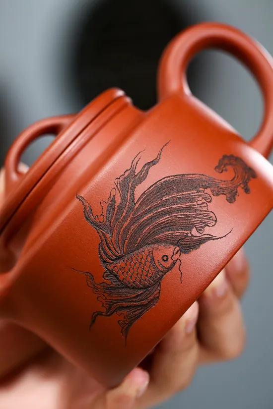 Handcrafted Yixing Zisha Teapot - Artisan Zhu Chenyang Collection 8