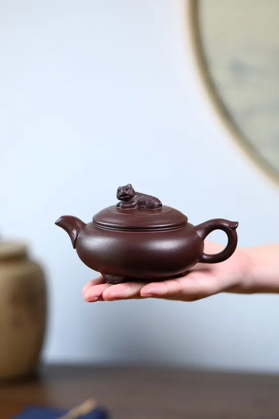 Premium Yixing Clay Teapot - Rare Stone Red, Handcrafted by Master Artisan 1