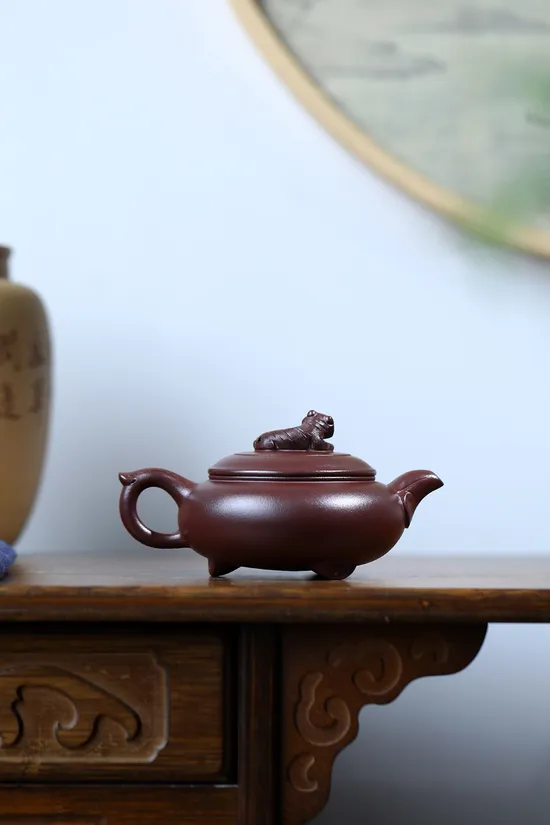 Premium Yixing Clay Teapot - Rare Stone Red, Handcrafted by Master Artisan 4