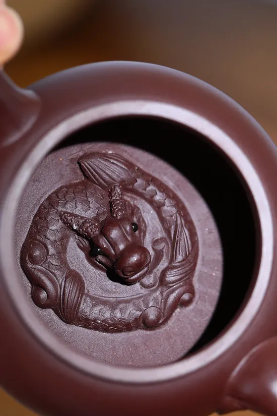 Premium Yixing Clay Teapot - Rare Stone Red, Handcrafted by Master Artisan 6