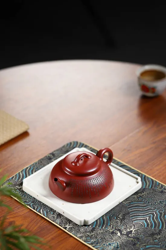 Yixing Zisha Teapot - Dragon's Blood Clay, Handcrafted & Authentic 8