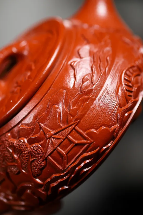 Premium Yixing Zisha Teapot | Handcrafted Da Hong Pao Clay Artistry 4