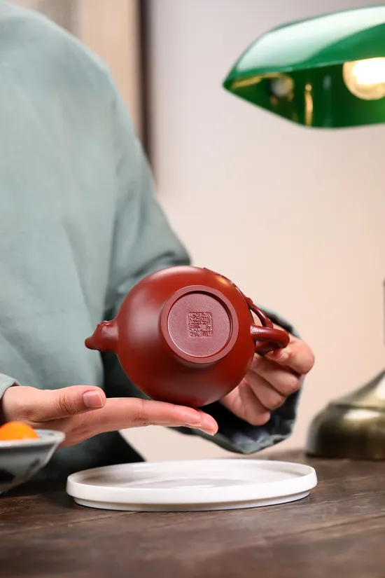 Authentic Yixing Zisha Teapot - Mei Bao Chun 50cc, Handcrafted 8