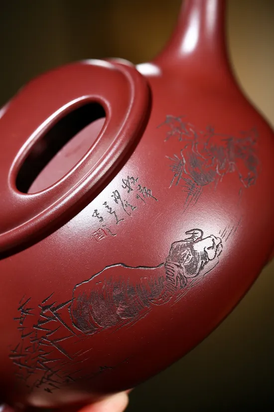 Zisha Teapots: Ox Lid Shi Piao | Longxue sand clay 3