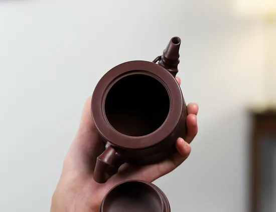 Yixing Zisha Teapot | Artisan Bamboo Design Clay Teapot 7