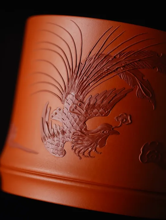 Zisha Teapots: Century Dragon and Phoenix | raw Zhu Ni 3