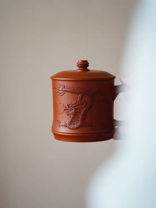 Zisha Teapots: Century Dragon and Phoenix | raw Zhu Ni 10