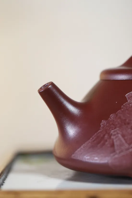 Yixing Zisha Teapot - Hand-Carved Potala Palace, Artisan Craft 2