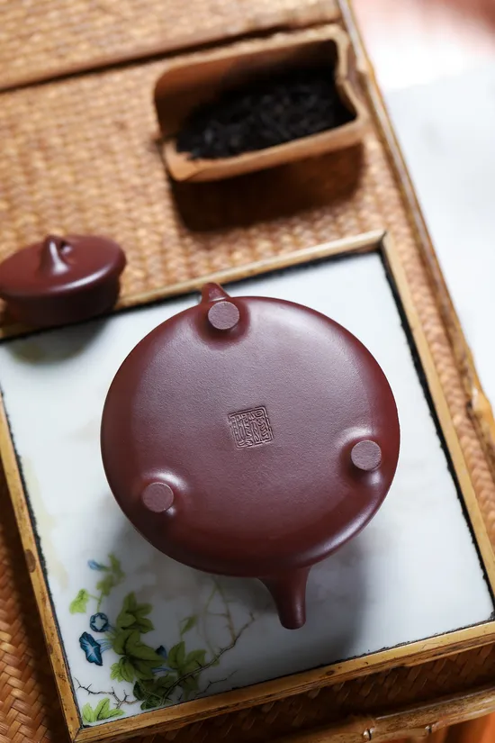 Yixing Zisha Teapot - Hand-Carved Potala Palace, Artisan Craft 9