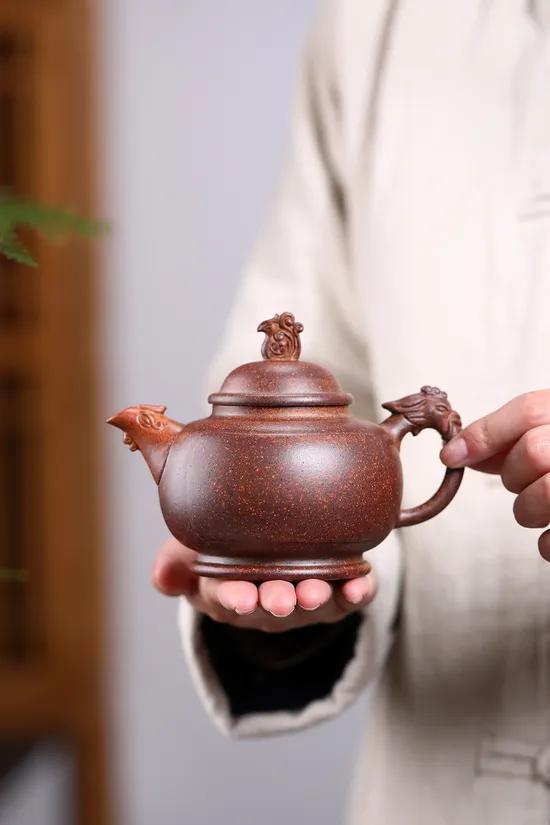 Zisha Teapots: Dragon and Phoenix Auspiciousness | duan clay wood-firing 4