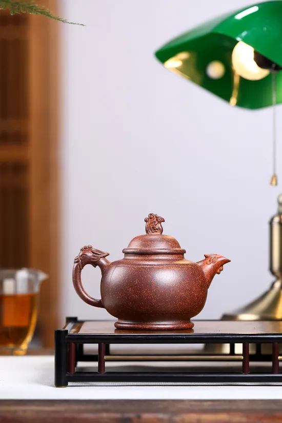 Zisha Teapots: Dragon and Phoenix Auspiciousness | duan clay wood-firing 8