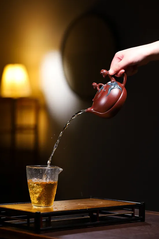 Yixing Clay Teapot Set - Monkey & Peach Artistry | 260CC Zisha Pot 7