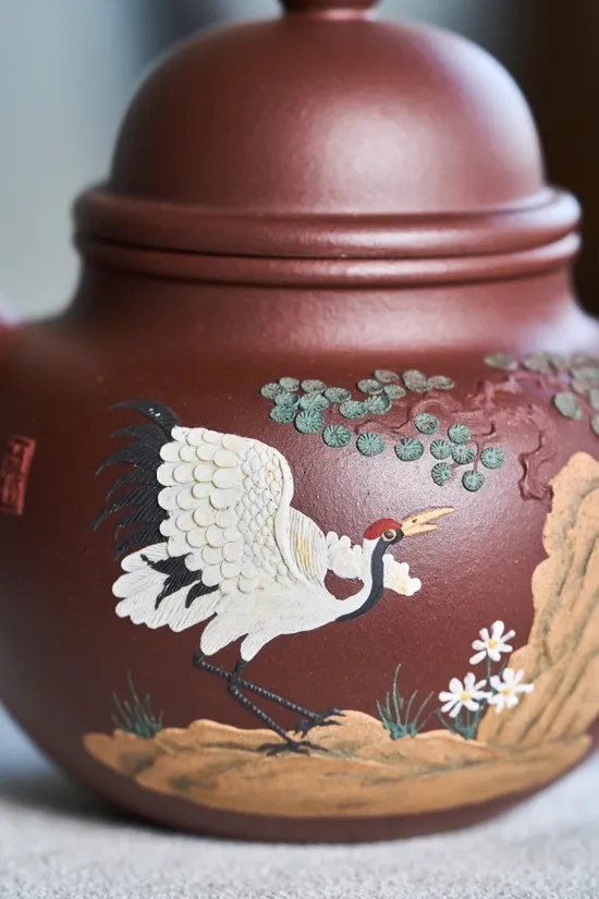 Yixing Zisha Teapot Duo Qiu - Master Jiang's Collectible Artistry 7